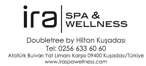 Contact Details IRA Spa and Wellness Doubletree by Hilton Kusadasi